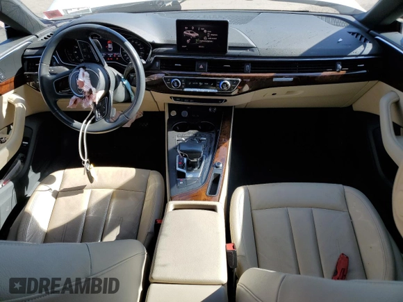 2019 Audi A5 Sportback Premium with VIN WAUANCF51KA064214, listed as a Copart auction lot 46575634 with 53,796 mi miles. Bid and sale history available at carsss.com. Image 8.