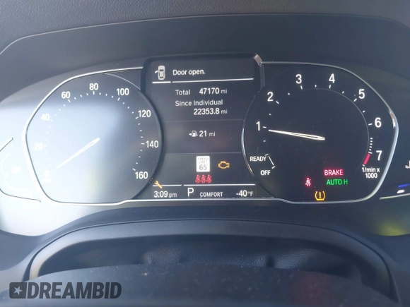 2021 BMW 3 Series 330i xDrive with VIN WBA5R7C05MFL03288, listed as a IAAI auction lot 41492559 with 47,170 mi miles and . Bid and sale history available at DreamBid. Image 7.