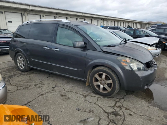 2009 Nissan Quest S with VIN 5N1BV28U29N108192, listed as a Copart auction lot 81455434 with 250,534 mi miles and Salvage Title. Bid and sale history available at carsss.com. Image 4.