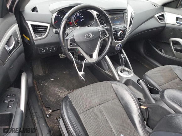 2015 Hyundai Veloster with VIN KMHTC6AD2FU235151, listed as a Copart auction lot 43692675 with 105,798 mi miles and Clean Title. Bid and sale history available at carsss.com. Image 8.