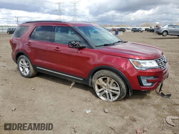 2016 Ford Explorer XLT with VIN 1FM5K8D86GGB40260, listed as a Copart auction lot 51301535 with 75,152 mi miles and Salvage Title. Bid and sale history available at carsss.com. Image 4.