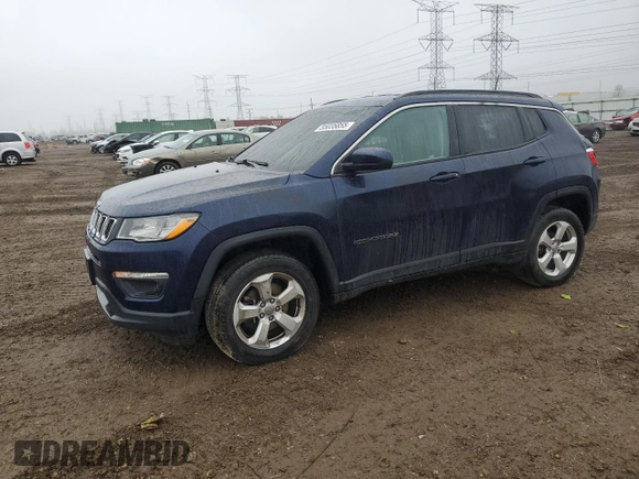 2018 Jeep Compass Latitude с VIN 3C4NJDBBXJT223594, выставлен на аукционе Copart как лот 55035855 с пробегом 92 074 миль миль и Списание • Salvage title. История ставок и продаж доступна на DreamBid. Изображение 1.