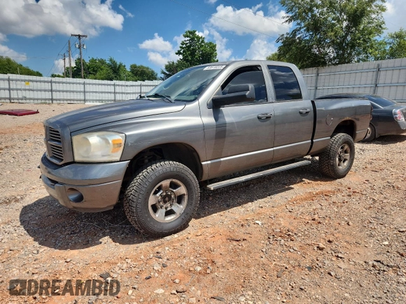2007 Dodge 2500 SLT with VIN 3D7KS28A37G856156, listed as a Copart auction lot 63818225 with 371,510 mi miles and Salvage title. Bid and sale history available at DreamBid. Image 1.