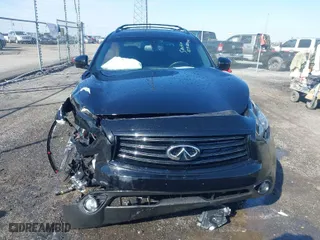 2016 Infiniti QX70 with VIN JN8CS1MW6GM750280, listed as a IAAI auction lot 41588491 with 78,266 mi miles. Bid and sale history available at carsss.com. Image 12.