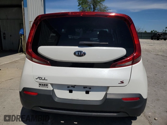2020 Kia Soul LX with VIN KNDJ23AUXL7057528, listed as a Copart auction lot 51939754 with 84,122 mi miles and Salvage Title. Bid and sale history available at carsss.com. Image 6.