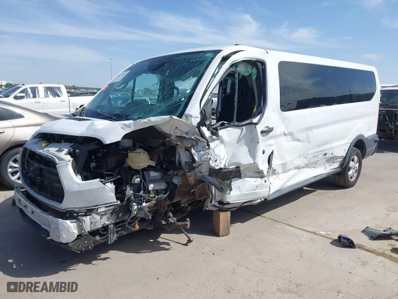 2018 Ford Transit Passenger Wagon XL with VIN 1FBZX2YM0JKA87639, listed as a IAAI auction lot 38957868 with 1 mi miles. Bid and sale history available at carsss.com. Image 17.