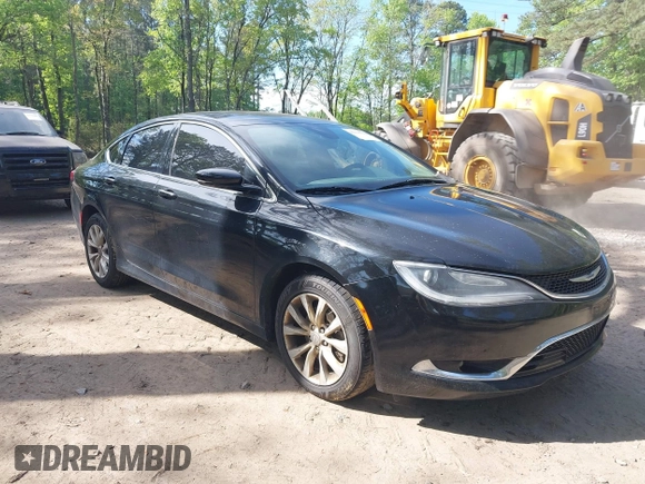 2015 Chrysler 200 C with VIN 1C3CCCCBXFN650313, listed as a IAAI auction lot 42118312 with 255,710 mi miles. Bid and sale history available at carsss.com. Image 1.