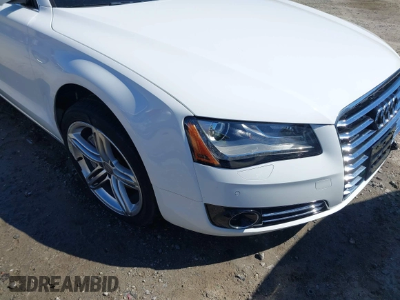 2013 Audi A8 L 3.0L with VIN WAURGAFD8DN033742, listed as a IAAI auction lot 41775363 with 101,610 mi miles. Bid and sale history available at carsss.com. Image 6.