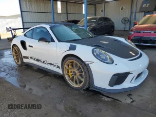 2019 Porsche 911 GT3 RS with VIN WP0AF2A92KS164501, listed as a Copart auction lot 66702654 with 48,180 mi miles and Salvage Title. Bid and sale history available at DreamBid. Image 4.