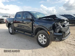2024 Ford Ranger XL with VIN 1FTER4BH3RLE15041, listed as a Copart auction lot 80215054 with 3,313 mi miles and Salvage Title. Bid and sale history available at carsss.com. Image 4.