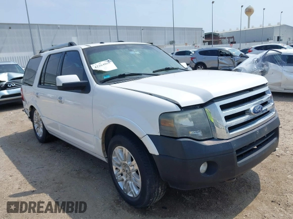 2011 Ford Expedition Limited with VIN 1FMJU2A52BEF57735, listed as a IAAI auction lot 42264865 with 159,300 mi miles and . Bid and sale history available at DreamBid. Image 1.