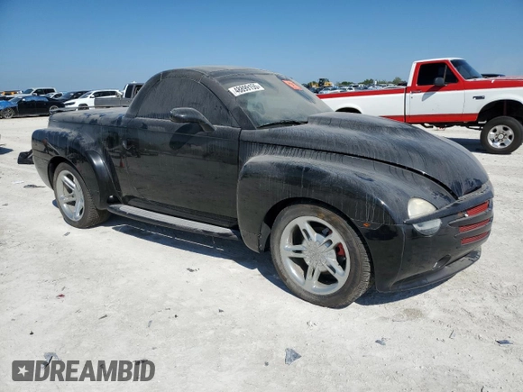 2005 Chevrolet SSR LS z VIN 1GCES14H45B115377, wystawiony jako Copart lot #48899155 z przebiegiem Nie podano mil oraz Szkoda całkowita • Salvage title. Historia ofert i sprzedaży dostępna na DreamBid. Obrazek 4.