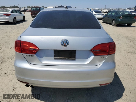 2012 Volkswagen Jetta TDI with VIN 3VWLL7AJ4CM325799, listed as a Copart auction lot 61835265 with 153,404 mi miles and Salvage title. Bid and sale history available at DreamBid. Image 6.