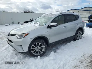 2016 Toyota RAV4 Hybrid Limited with VIN JTMDJREVXGD004678, listed as a Copart auction lot 44371975 with 119,730 mi miles and Salvage Title. Bid and sale history available at carsss.com. Image 1.