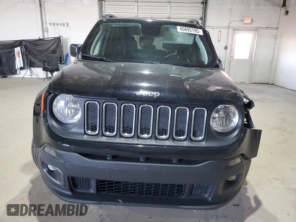 2018 Jeep Renegade Latitude with VIN ZACCJBBB4JPH73537, listed as a Copart auction lot 45895195 with 70,710 mi miles and Salvage title. Bid and sale history available at DreamBid. Image 5.