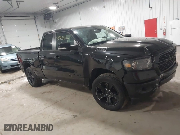 2022 Ram 1500 Big Horn z VIN 1C6SRFBT2NN281888, wystawiony jako IAAI lot #41971869 z przebiegiem 112 527 mil mil oraz . Historia ofert i sprzedaży dostępna na DreamBid. Obrazek 1.