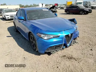 2019 Alfa Romeo Giulia Sport with VIN ZARFAMAN0K7611865, listed as a Copart auction lot 74841374 with 0 mi miles and Salvage Title. Bid and sale history available at carsss.com. Image 11.