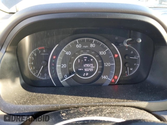 2013 Honda CR-V EX-L with VIN 5J6RM4H74DL040195, listed as a Copart auction lot 87580845 with 129,029 mi miles and Salvage Title. Bid and sale history available at carsss.com. Image 9.