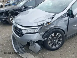 2022 Honda Odyssey EX-L with VIN 5FNRL6H72NB059451, listed as a IAAI auction lot 41454609 with 47,830 mi miles and . Bid and sale history available at DreamBid. Image 6.