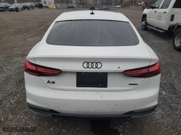 2024 Audi A5 Sportback S line Premium with VIN WAUDACF52RA077797, listed as a Copart auction lot 50206795 with 6,576 mi miles and Salvage Title. Bid and sale history available at carsss.com. Image 6.