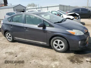 2013 Toyota Prius One with VIN JTDKN3DU5D1657420, listed as a Copart auction lot 52377155 with 71,929 mi miles and Salvage Title. Bid and sale history available at DreamBid. Image 4.