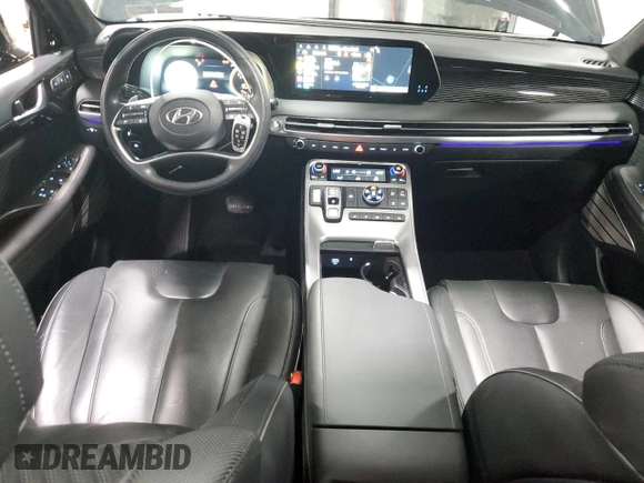 2024 Hyundai Palisade Calligraphy z VIN KM8R7DGE9RU682857, wystawiony jako Copart lot #55403015 z przebiegiem 10 608 mil mil oraz Szkoda całkowita • Salvage title. Historia ofert i sprzedaży dostępna na DreamBid. Obrazek 8.