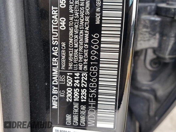 2016 Mercedes-Benz E 350 Sport z VIN WDDHF5KB6GB199606, wystawiony jako Copart lot #60091345 z przebiegiem 112 416 mil mil oraz Czysty tytuł • Clean title. Historia ofert i sprzedaży dostępna na DreamBid. Obrazek 12.