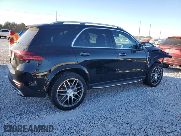 2024 Mercedes-Benz GLE 53 AMG with VIN 4JGFB6BB9RB159263, listed as a Copart auction lot 80244334 with 7,593 mi miles and Salvage title. Bid and sale history available at DreamBid. Image 3.