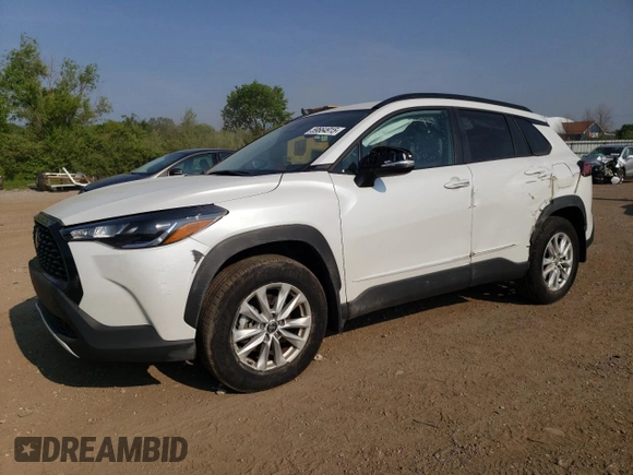 2023 Toyota Corolla Cross LE with VIN 7MUCAABG3PV060880, listed as a Copart auction lot 59664915 with 18,246 mi miles and Salvage title. Bid and sale history available at DreamBid. Image 1.