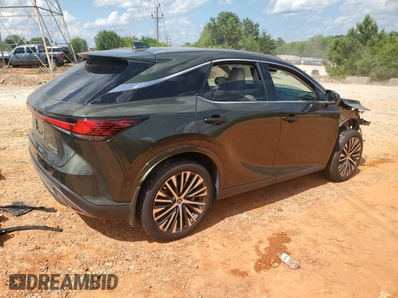2024 Lexus RX 350h z VIN 2T2BBMCA7RC043862, wystawiony jako Copart lot #59543065 z przebiegiem 14 046 mil mil oraz Szkoda całkowita • Salvage title. Historia ofert i sprzedaży dostępna na DreamBid. Obrazek 3.