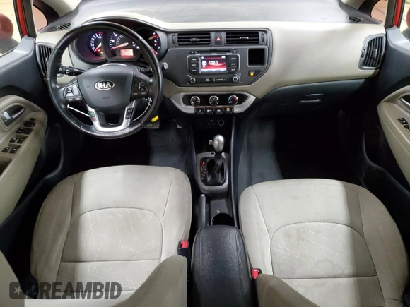 2015 Kia Rio EX with VIN KNADN4A37F6479779, listed as a Copart auction lot 48152355 with 154,331 mi miles and Salvage Title. Bid and sale history available at carsss.com. Image 8.