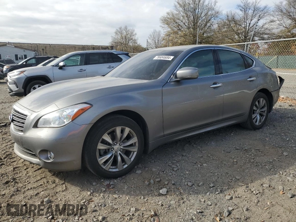 2013 Infiniti M37 with VIN JN1BY1AR9DM603082, listed as a Copart auction lot 78684604 with 112,808 mi miles and Salvage Title. Bid and sale history available at carsss.com. Image 1.