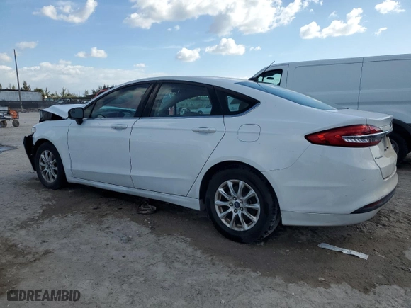 2017 Ford Fusion S with VIN 3FA6P0G71HR286791, listed as a Copart auction lot 46857305 with 0 mi miles and Salvage Title. Bid and sale history available at carsss.com. Image 2.