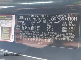 2017 Kia Soul + with VIN KNDJP3A58H7419132, listed as a IAAI auction lot 41985233 with 145,381 mi miles. Bid and sale history available at carsss.com. Image 9.