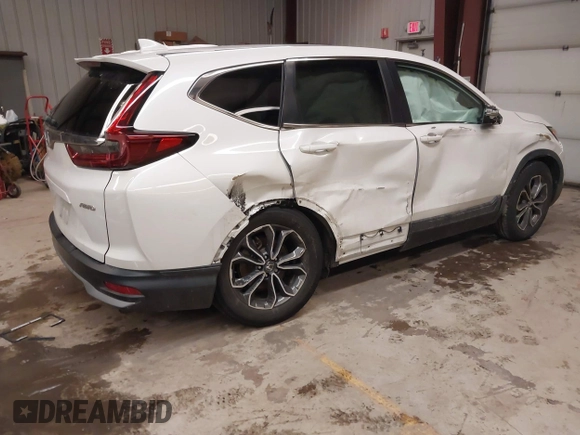 2020 Honda CR-V EX with VIN 2HKRW2H52LH642521, listed as a IAAI auction lot 41586735 with 51,215 mi miles. Bid and sale history available at carsss.com. Image 4.
