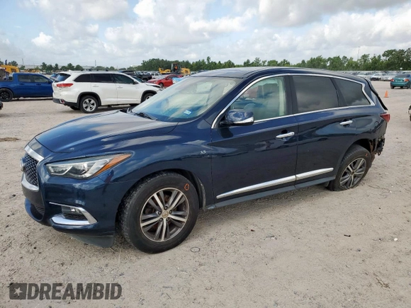 2020 Infiniti QX60 Pure с VIN 5N1DL0MN4LC531411, выставлен на аукционе Copart как лот 60062225 с пробегом 58 871 миль миль и Списание • Salvage title. История ставок и продаж доступна на DreamBid. Изображение 1.