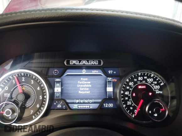 2019 Ram 1500 Laramie with VIN 1C6SRFJT8KN696341, listed as a IAAI auction lot 42473209 with 55,480 mi miles and . Bid and sale history available at DreamBid. Image 7.