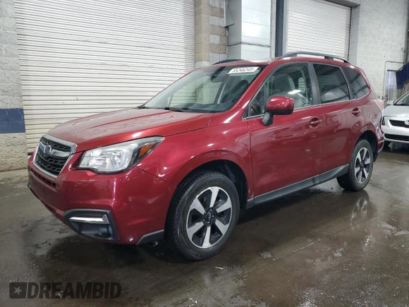2018 Subaru Forester Premium with VIN JF2SJAGCXJH454904, listed as a Copart auction lot 55246245 with 38,386 mi miles and Clean Title. Bid and sale history available at carsss.com. Image 1.