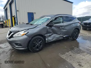 2017 Nissan Murano S with VIN 5N1AZ2MH2HN187774, listed as a Copart auction lot 47855375 with 159,028 mi miles and Salvage Title. Bid and sale history available at DreamBid. Image 1.