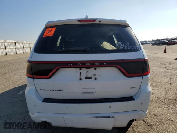 2017 Dodge Durango GT with VIN 1C4RDHDG9HC724281, listed as a Copart auction lot 43383235 with Not Provided miles and Salvage Title. Bid and sale history available at DreamBid. Image 6.
