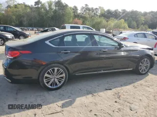 2018 Genesis G80 3.8L z VIN KMHGN4JE8JU250299, wystawiony jako Copart lot #53233385 z przebiegiem 87 385 mil mil oraz Szkody całkowita. Historia ofert i sprzedaży dostępna na DreamBid. Obrazek 3.