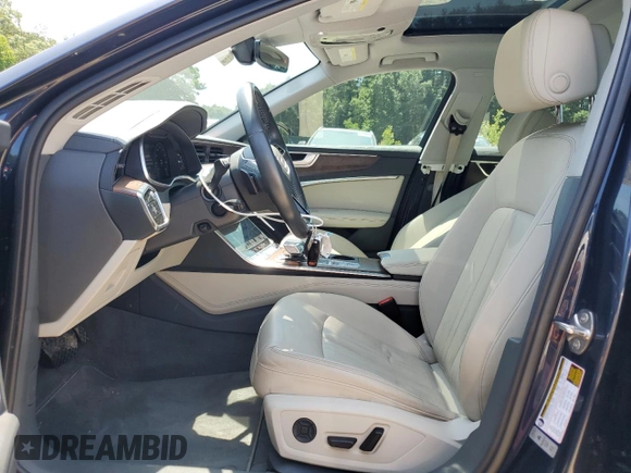 2020 Audi A6 Premium Plus with VIN WAUE8AF22LN066258, listed as a Copart auction lot 58613024 with 62,422 mi miles and Salvage Title. Bid and sale history available at carsss.com. Image 7.