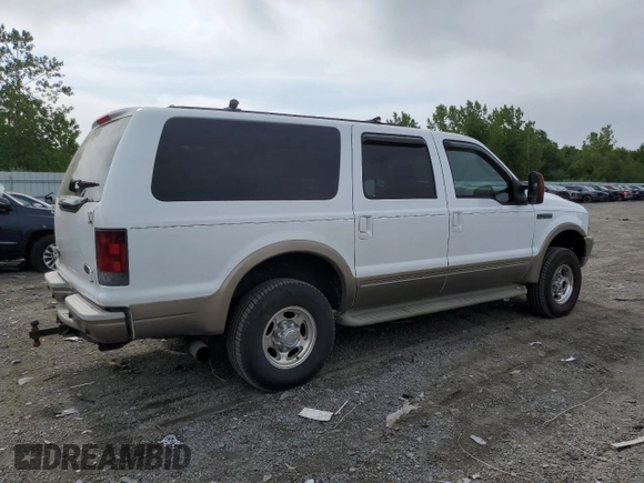 2004 Ford Excursion Eddie Bauer z VIN 1FMSU45P54EA29671, wystawiony jako Copart lot #58798175 z przebiegiem 261 558 mil mil oraz Czysty tytuł • Clean title. Historia ofert i sprzedaży dostępna na DreamBid. Obrazek 3.