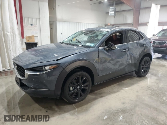 2024 Mazda CX-30 S Carbon Edition with VIN 3MVDMBCM7RM637315, listed as a Copart auction lot 55108695 with 8,476 mi miles and Salvage title. Bid and sale history available at DreamBid. Image 1.