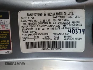 2006 Infiniti G35 Coupe with VIN JNKCV54E96M706630, listed as a Copart auction lot 49733645 with 178,795 mi miles and Salvage Title. Bid and sale history available at carsss.com. Image 12.