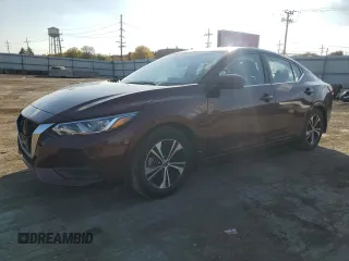 2020 Nissan Sentra SV with VIN 3N1AB8CV6LY311062, listed as a Copart auction lot 77879454 with 22,283 mi miles and Salvage Title. Bid and sale history available at DreamBid. Image 1.