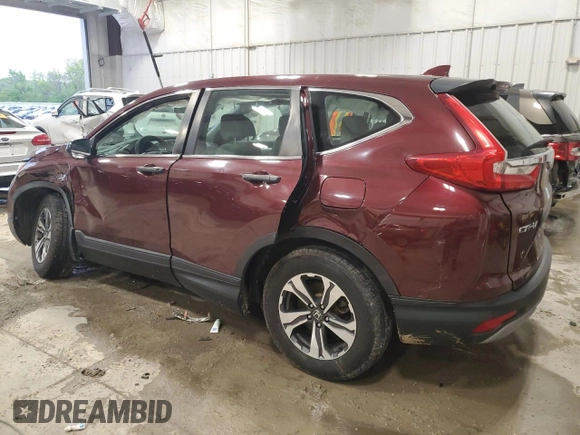 2019 Honda CR-V LX z VIN 2HKRW6H3XKH205824, wystawiony jako Copart lot #59087485 z przebiegiem Nie podano mil oraz Szkoda całkowita • Salvage title. Historia ofert i sprzedaży dostępna na DreamBid. Obrazek 2.