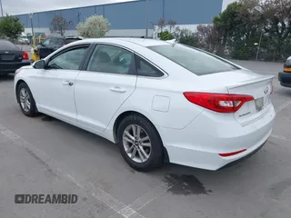 2017 Hyundai Sonata SE with VIN 5NPE24AF8HH595026, listed as a IAAI auction lot 41906112 with 165,519 mi miles. Bid and sale history available at carsss.com. Image 3.