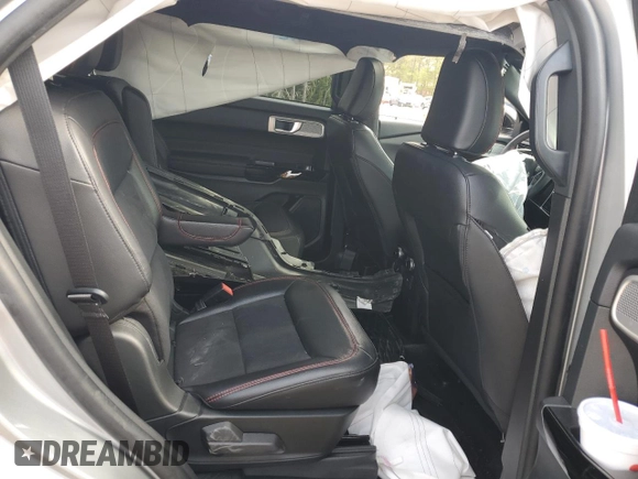 2023 Ford Explorer ST-Line with VIN 1FMSK7KH1PGB21485, listed as a Copart auction lot 52814765 with 14,144 mi miles and Salvage title. Bid and sale history available at DreamBid. Image 10.