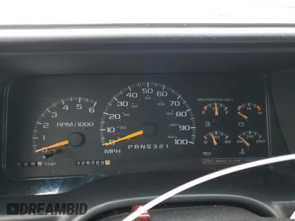 1999 GMC Yukon with VIN 1GKEC13R1XJ812283, listed as a Copart auction lot 42503585 with 226,168 mi miles and Salvage Title. Bid and sale history available at carsss.com. Image 9.